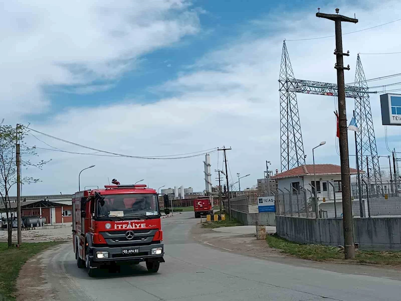 Samsun’da fabrikada yangın paniği

