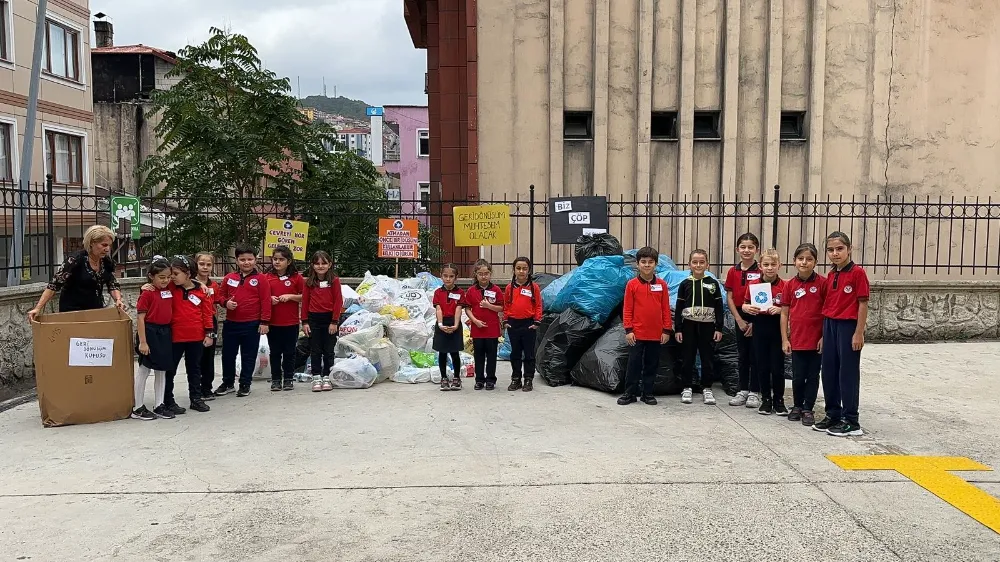  İlkokul öğrencilerinin 4 yıldır sürdürdüğü çalışma herkese örnek oldu. 