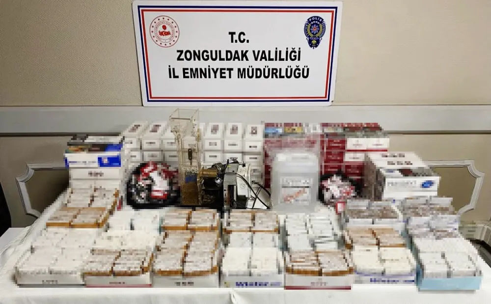 Litrelerce kaçak alkol ele geçirildi
