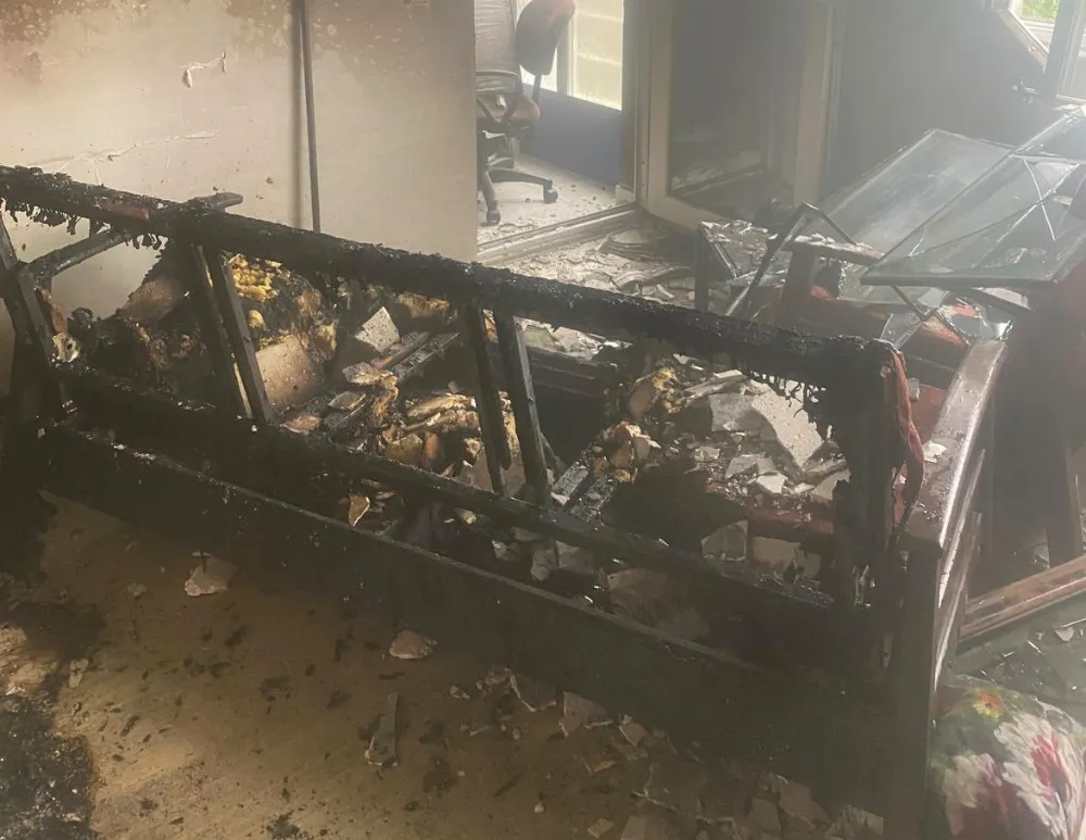 Elektrik kontağı yangına sebep oldu