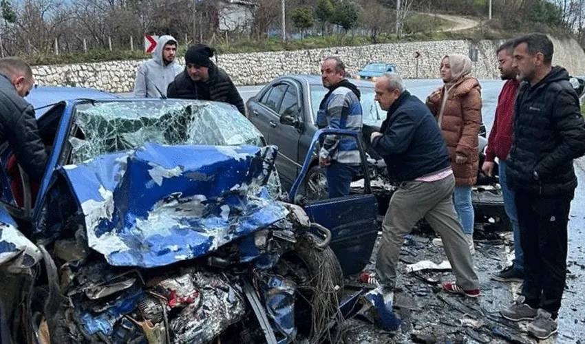 Feci kaza kameraya böyle yansıdı