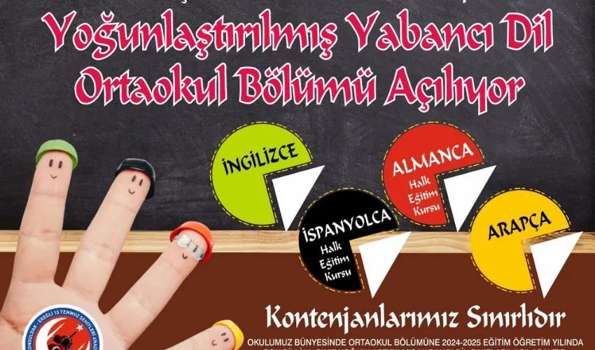 Kdz. Ereğli 15 Temmuz İHL 4 dil öğretecek