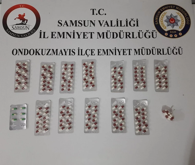 19 Mayıs ilçesinde sentetik ecza ele geçirildi
