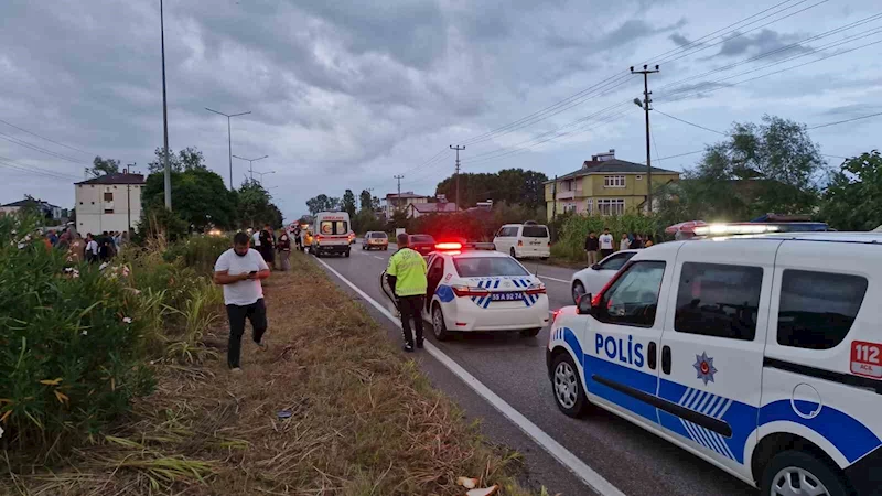 Samsun’da otomobil bisikletliye çarptı: 1 ölü

