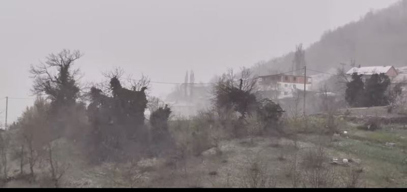 Zonguldak’ın yüksek kesimlerinde kar yağışı başladı